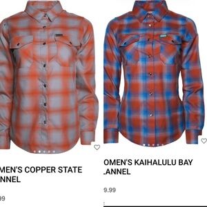 Men's Flannel Shirt - Red and Blue Plaid